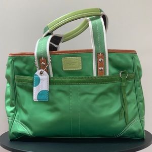 GREEN COACH BAG
